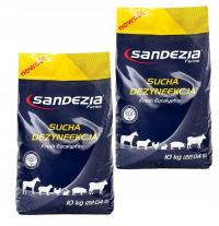 2x Sandezia SUCHA DEZYNFEKCJA 10 kg drób nioski kurnik wirusy bakterie