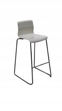 Krzesło barowe białe nowoczesne 84cm