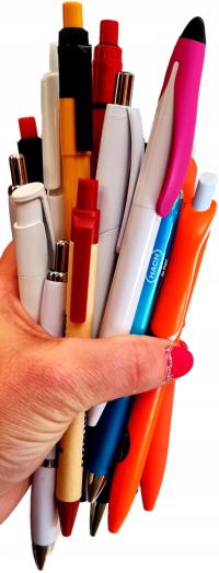 DŁUGOPISY AUTOMATYCZNE Z WKŁADEM ZESTAW 60 szt