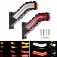 LAMPA OBRYSOWA LED 12-24V TYŁ PRZÓD IP68 DYNAMICZNY KIERUNKOWSKAZ 2SZT