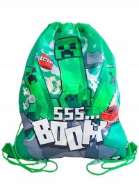 Worek szkolny przedszkolny Minecraft na buty plecak