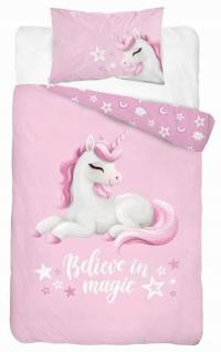POŚCIEL DO ŁÓŻECZKA 100X135 jednorożec unicorn dziecięca dla dziecka