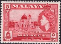 Malaya/Malacca QEII 5 c.czysty **