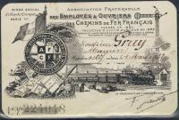 Unikatowa Karta Identyfikacyjna AFCF 1932 r. Kolej Francuska Maurice Gruy