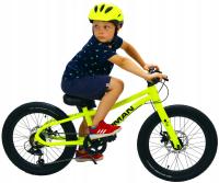 Легкий алюминиевый неоновый желтый велосипед 20 дюймов для мальчика 5-8 лет