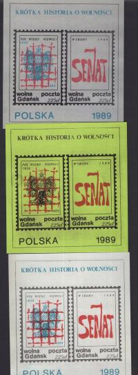 SOLIDARNOŚĆ - WOLNA POCZTA GDAŃSK 1989 ROK HISTORIA O WOLNOŚCI