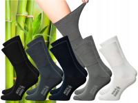 5x Skarpetki bambusowe medyczne jony srebra Ag+ antybakteryjne PL