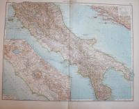 MAPA EUROPA WŁOCHY ITALIA ŚRODKOWA 1922 DUŻA