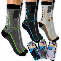 3 x CIEPŁE Młodzieżowe termo skarpetki skarpety dziecięce dla dziecka 35-38