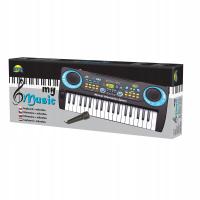 Keyboard z mikrofonem dla dzieci interaktywny edukacyjny instrument zabawka