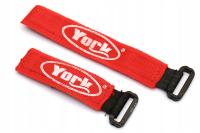 OPASKI NA WĘDKI YORK Z RZEPAMI CZERWONE 2 szt.