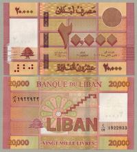 Liban 20000 Livres 2019 P-93 UNC