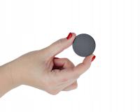 Szkło czarne 2 mm okrągłe fi 4 cm szklane kółko szkiełko detal fi 40 mm