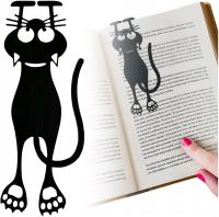 Закладка книги уникальный котенок забавный черный кот милый для подарка