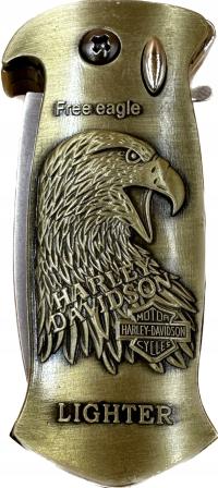 Harley Davidson газовая зажигалка накаливания с ножом