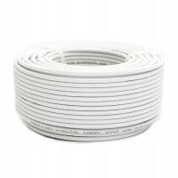 PremiumX 20 m Sat kabel koncentryczny mini 90 dB 2x ekranowany 4 mm cienki