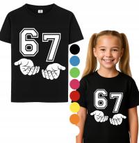 Koszulka dziecięca Six Seven Trend 67 T-Shirt M 140cm A3 +TATUAŻE