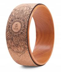 Koło do jogi Sayoga Mandala 32 cm x 12 cm brązowe