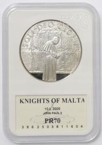 10 Lir - JPII - SOLI DEO GLORIA - Malta - 2005 rok