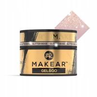 Makear Glitter Beige Gel&Go GG25 żel budujący 50ml +PILNIK STALEKS FREE