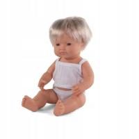 Europejczyk Blond Włosy 38 cm - Lalka Chłopiec Miniland
