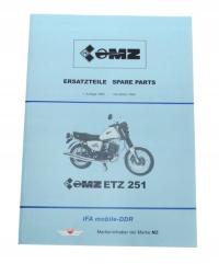 Каталог запчастей MZ ETZ 251-1 выпуск 1989-формат A4