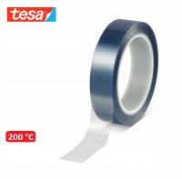 NIEBIESKA TAŚMA MASKUJĄCA PET TESA 50625 25mm/66m DO MALOWANIA PROSZKOWEGO