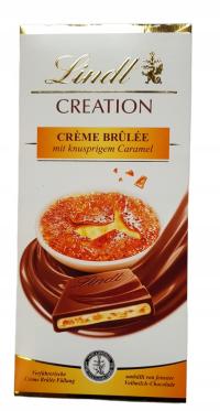 LINDT CREATION Creme brulee 150 г с хрустящей вафлей и молочной начинкой