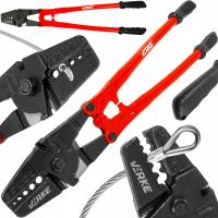 Szczypce zaciskowe Verke 660 mm do tulejek na linach stalowych