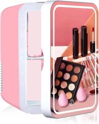 Мини макияж холодильник портативный общежитие 8L розовый