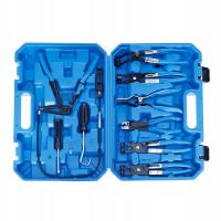 Szczypce do opasek zaciskowych 18-54 mm 9-el. z obrotowymi szczękami