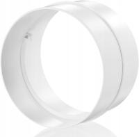 Муфта ниппель трубопровод круглый вентиляционный трубопровод ПВК Ø 125мм / 593