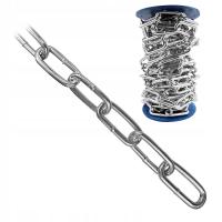 ŁAŃCUCH GOSPODARCZY METALOWY O DŁUGIM OGNIWIE DO HUŚTAWKI FI 10 OCYNK ROLKA