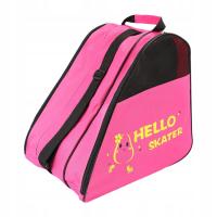 Torba do przechowywania rolek Przenośna, oddychająca torba na buty do jazdy na rolkach, różowa