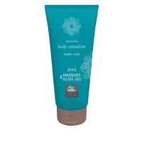 Sex żel - afrodyzjak Amber - Massage & Glide Gel 2in1 200 ml - Hot Shiatsu