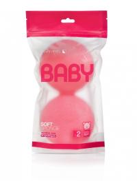 SUAVIPIEL Gąbka kąpielowa BABY SOFT - 2 SZT ROŻOWE