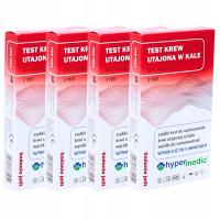 4x FOB TEST BADANIE NA UTAJONĄ KREW W KALE W 5 MINUT DOMOWY TEST HYPERMEDIC
