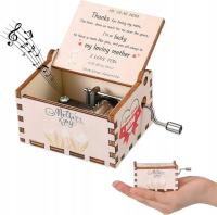 DREWNIANA POZYTYWKA RĘCZNA You Are My Sunshine dla Matki DZIEN MATKI