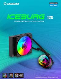 Gamemax ICEBURG 120 Infinity, Chłodnica cieczy all in one, TDP180W!