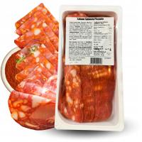 Włoskie salami wieprzowe w plastrach pikantne 500 g Spianata Piccante