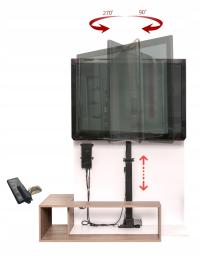 Электрический подъемник для телевизора регулируемый K5 с поворотной головкой K-5 RotoLift
