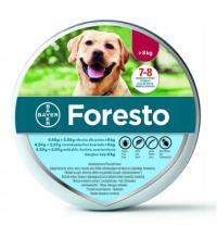 BAYER FORESTO Obroża foresto dla psa przeciw kleszczom i pchłom powyżej 8kg
