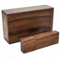 Pendrive drewniany + pudełko 32 GB USB 2.0 ciemne drewno