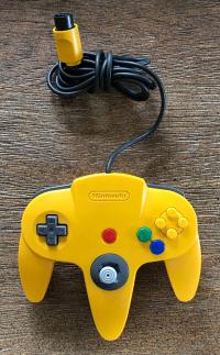 Oryginalny Nintendo 64 Controller Yellow pad N64 kontroler do konsoli żółty