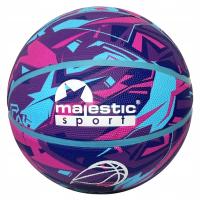 Piłka Do Koszykówki Kosza Treningowa Rekreacyjna Fioletowa r. 7 MAJESTIC