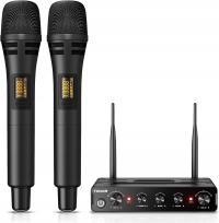 Bezprzewodowe mikrofony TONOR, profesjonalne mikrofony karaoke UHF,mikrofon