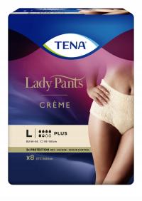 Majtki TENA Lady Pants Plus creme cieliste L 8szt.