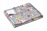 KOC POLAROWY DLA DZIECI KOCYK CIEPŁY MIĘKKI 130 x 160 cm WZÓR PIŁKA NOŻNA