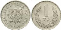 1 złoty (1949) - Aluminium Obiegowe