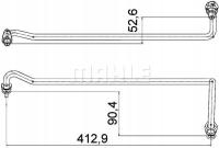 MAHLE AHX 4 000P Przewód olejowy elastyczny